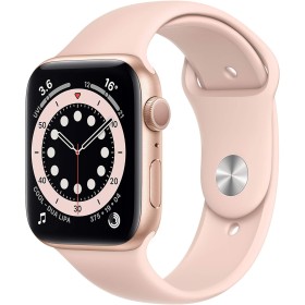 Apple Watch Series 6 (GPS, 44MM) Caja de Aluminio Oro con Correa Deportiva Arena Rosa (Reacondicionado)