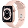 Apple Watch Series 6 (GPS, 44MM) Caja de Aluminio Oro con Correa Deportiva Arena Rosa (Reacondicionado)