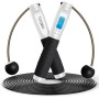 Cuerda de salto deportiva, inalámbrica con medidor, cuerda de salto ajustable con kilómetro digital y cuenta,Rodamientos de