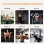 Mobiclinic® Fitness, Mancuernas ajustables, 2 en 1, ExtenFit, Peso de 2-20 kg, Incluye mancuernas y barra de extensión