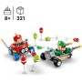 LEGO Super Mario: Mario Kart: Bebé Mario vs. Bebé Luigi Juguete de Construcción y 2 Figuras de Personajes de Videojuego