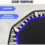 Cama Elástica. Trampolín Fitness para Saltar con Ø90cm.Plegable y Silenciosa. Instalacción Fácil,Octogonal para