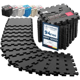 Esterilla Fitness Puzzle para Suelos de Gimnasio | Set de Protección Goma Espuma Losas Caucho para Máquinas de Deporte,