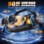 W-KING 50W (90W Pico) Altavoz Bluetooth Potente, Altavoz Bluetooth Portatil Grande con Graves Ricos/EQ, Altavoces Inalambricos