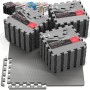 Esterilla Fitness Puzzle para Suelos de Gimnasio | Set de Protección Goma Espuma Losas Caucho para Máquinas de Deporte,