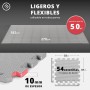 Esterilla Fitness Puzzle para Suelos de Gimnasio | Set de Protección Goma Espuma Losas Caucho para Máquinas de Deporte,