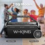 W-KING 50W (90W Pico) Altavoz Bluetooth Potente, Altavoz Bluetooth Portatil Grande con Graves Ricos/EQ, Altavoces Inalambricos