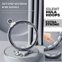 'Weighted Hula Hoop Infinity Smart Hoops with Counter 22''-44'' Inch Hula Hoops 2 in 1 Abdomen Fitness Message Exercise