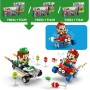 LEGO Super Mario: Mario Kart: Bebé Mario vs. Bebé Luigi Juguete de Construcción y 2 Figuras de Personajes de Videojuego