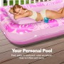 Sloosh Chaise Longue gonflable pour bronzage XL, 85" x 57"/2,1 * 1,4 m Baignoire de bronzage Extra Large pour adultes, Lit
