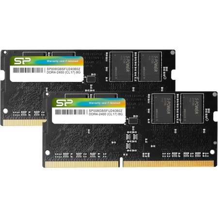 Silicon Power - Kit de Memoria SODIMM para portátil (16 GB, 2 x 8 GB) DDR4-RAM-2400 MHz (PC4 19200), 260 Pines, 1,2 V, CL17, no