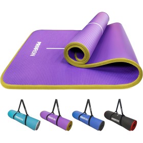 PROIRON Esterilla Yoga Gruesa 10/15mm, Antideslizante Colchoneta Deporte Fitness, Yoga Mat para Pilates Ejercicios Fitness