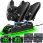 OIVO Cargador Mando Xbox con 2x4320mWh Bateria Mando Xbox para Xbox One/Series X/S, Bateria Mando Xbox X para Mando X Box Series