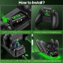 OIVO Cargador Mando Xbox con 2x4320mWh Bateria Mando Xbox para Xbox One/Series X/S, Bateria Mando Xbox X para Mando X Box Series