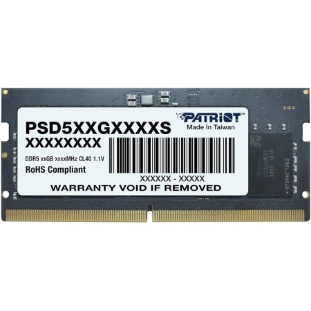 Patriot Signature DDR5 RAM 16GB (1X16GB) 5200MT/s CL42 SODIMM Laptop/Notebook Memory Module - PSD516G520081S