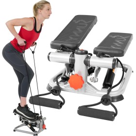 Sunny Health & Fitness Mini Steppers para ejercitarse en casa, máquina de Ejercicios para escaleras, Equipo Cardiovascular