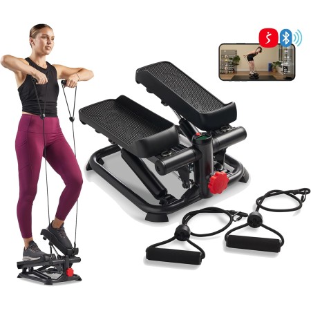 Sunny Health & Fitness Mini Steppers para ejercitarse en casa, máquina de Ejercicios para escaleras, Equipo Cardiovascular