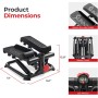 Sunny Health & Fitness Mini Steppers para ejercitarse en casa, máquina de Ejercicios para escaleras, Equipo Cardiovascular