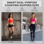 Uten Cuerda para Saltar, con Temporizador y Contador de Calorías, Cuerda para Saltar Inalámbrica, Longitud Ajustable, 3m, Mango