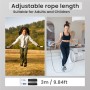 Uten Cuerda para Saltar, con Temporizador y Contador de Calorías, Cuerda para Saltar Inalámbrica, Longitud Ajustable, 3m, Mango