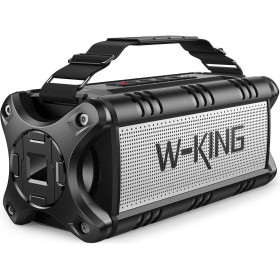 W-KING 90W MAX Altavoz Bluetooth Potente Portatil, Altavoz Bluetooth Grande con Potente Bass/EQ, Altavoces HiFi IPX6/40