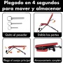T-LOVENDO.ES Banco de Ejercicio o Musculación Plegable Ligero Multifunción Para Pesas y Mancuernas Ajustable de Abdominales