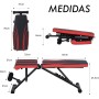 T-LOVENDO.ES Banco de Ejercicio o Musculación Plegable Ligero Multifunción Para Pesas y Mancuernas Ajustable de Abdominales