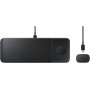SAMSUNG Wireless Charger Trio Cargador Inalámbrico Carga Rápida Qi Negro