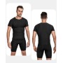 Niksa 1 paquete o 3 paquetes de camisetas de compresión para hombre, manga corta, diseño de malla, capa base de secado rápido,