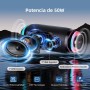 Zealot Altavoz Portátil Bluetooth con Luz LED, Altavoz Exterior Inalámbrico, 50W Sonido Potente, Autonomía de 30 Horas, Puerto