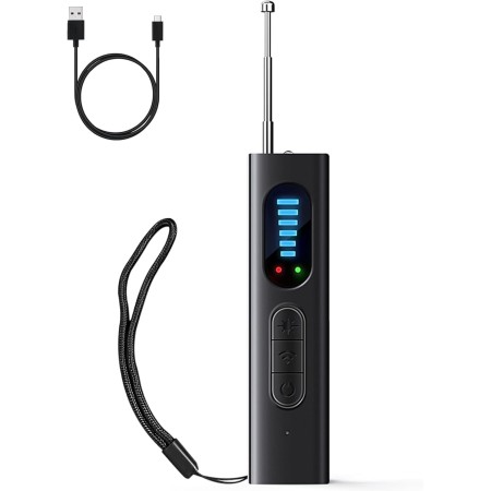 Detector Antiespía Profesional - Detectores de Cámara Oculta y Dispositivo Oculto con Escáner RF, GPS y Detector de Errores para