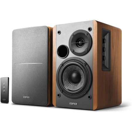 Edifier Par de altavoces R1280T Active Bookshelf, sistema de altavoces activos 2.0 para PC, monitores de estudio, altavoz, 42