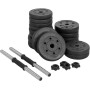 Yaheetech Kit Mancuernas Ajustables Juego de Pesas y Mancuernas para Casa o Gimnasio Mancuernas Musculacion con Cerraduras de