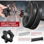 Yaheetech Kit Mancuernas Ajustables Juego de Pesas y Mancuernas para Casa o Gimnasio Mancuernas Musculacion con Cerraduras de