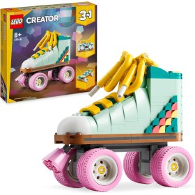 LEGO Creator 3 en 1 Patín Retro Convertible en Mini Monopatín o Radiocasete de Juguete Articulados, Juego de Construcción