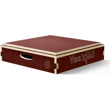 Yes4All 3 en 1 caja de madera de Plyo, plataforma de la caja pliométrica para el entrenamiento del salto, cajas del salto para