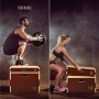 Yes4All 3 en 1 caja de madera de Plyo, plataforma de la caja pliométrica para el entrenamiento del salto, cajas del salto para