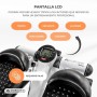 Mobiclinic® Fitness, Stepper, 2 en 1, Step Plus, Cuerdas de Resistencia, Multifunción, Brazos y piernas, Pantalla LCD, Carga 100