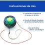 EVEREST FITNESS Bola giroscopio para el Entrenamiento de la Musculatura de la Mano y del Brazo con Cinta de Agarre y Carcasa de