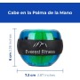 EVEREST FITNESS Bola giroscopio para el Entrenamiento de la Musculatura de la Mano y del Brazo con Cinta de Agarre y Carcasa de