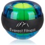 EVEREST FITNESS Bola giroscopio para el Entrenamiento de la Musculatura de la Mano y del Brazo con Cinta de Agarre y Carcasa de