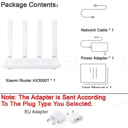 XIAOMI MIJIA Router AX3000T, 2,4 GHz 5 GHz WiFi 6, acceso de puerto WA