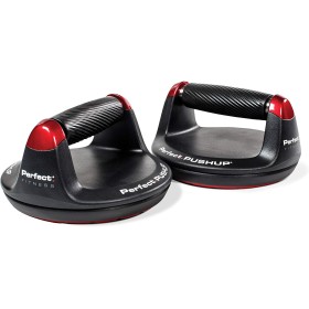 Perfect Fitness Perfect Pushup V2 - Asas de flexión, equipo de fitness para gimnasio en casa, negro, paquete de 2