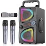 Altavoz Bluetooth Portátil con Subwoofer, 60W Pico, Potente Boombox Grande, Sonido Estéreo Inalámbrico, EQ, Control Remoto,