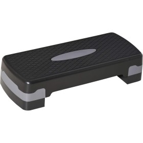 HOMCOM Step para Fitness Stepper Aeróbic Step de Aeróbic Antideslizante con Altura Regulable 2 Niveles de 10/15 cm Carga 150 kg