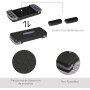 HOMCOM Step para Fitness Stepper Aeróbic Step de Aeróbic Antideslizante con Altura Regulable 2 Niveles de 10/15 cm Carga 150 kg