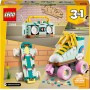 LEGO Creator 3 en 1 Patín Retro Convertible en Mini Monopatín o Radiocasete de Juguete Articulados, Juego de Construcción