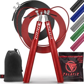 Comba Crossfit Profesional Talafit | Cuerda Saltar Fitness Ajustable | Comba de saltar | Comba Boxeo | Cuerda para saltar con