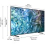 Samsung QLED 4K Q64D Televisor de 50" Samsung TV con procesador Quantum Lite 4K, volumen de color, conversión ascendente 4K,