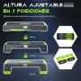 HOMCOM Step de Aeróbic Plataforma Step para Fitness con Altura Ajustable de 10/15/20 cm Tabla de Ejercicio en Casa Gimnasio